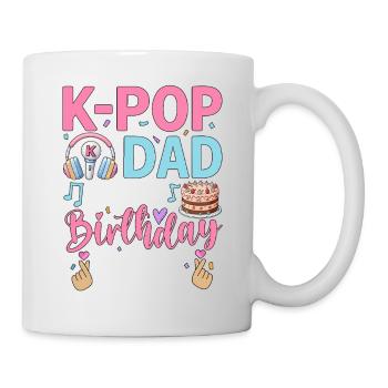 K-Pop Dad Of The Birthday Girl - Mug - white - Right