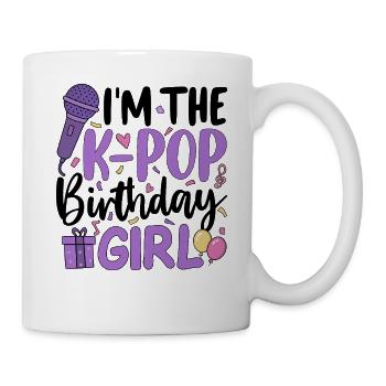Je suis la fille d’anniversaire de K Pop - Mug blanc - blanc - Droite