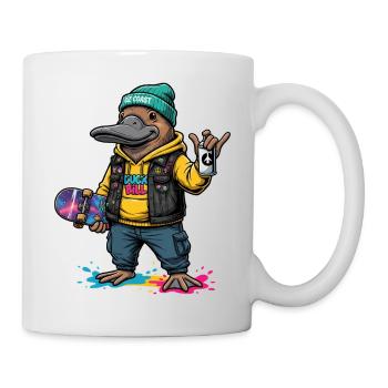 Duck Bill Street Punk Hoodie - Mug - white - Right