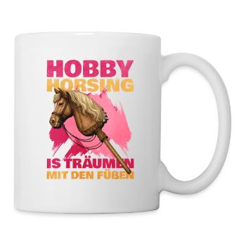 48 Hobby Horsing Is Dreaming With Your Feet - Mug - white - Right
