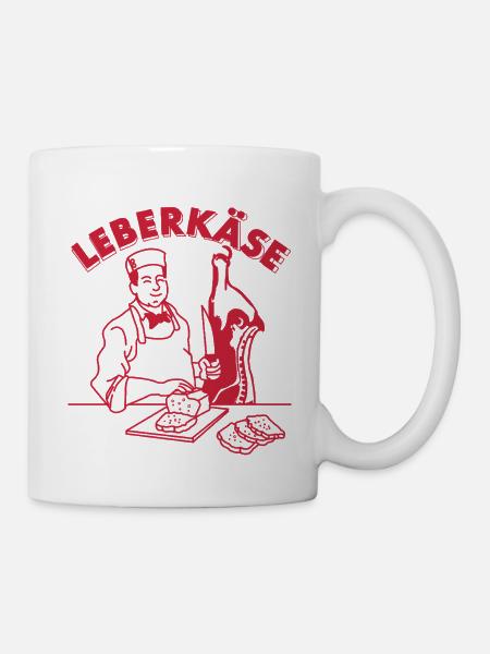 Boucher drôle Leberkäse kebab bavarois - Mug blanc - blanc