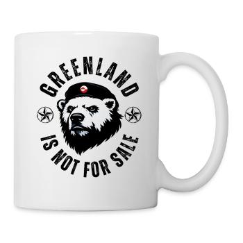 Greenland is not for Sale Funny Bear Design - Mug - white - Right