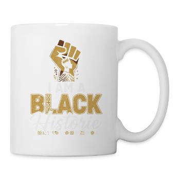 Stolz auf Schwarze Geschichte - Tasse - Weiß - Rechts