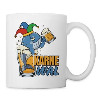 Karnewal - Wal mit Bierkrug - Tasse - Weiß - Rechts