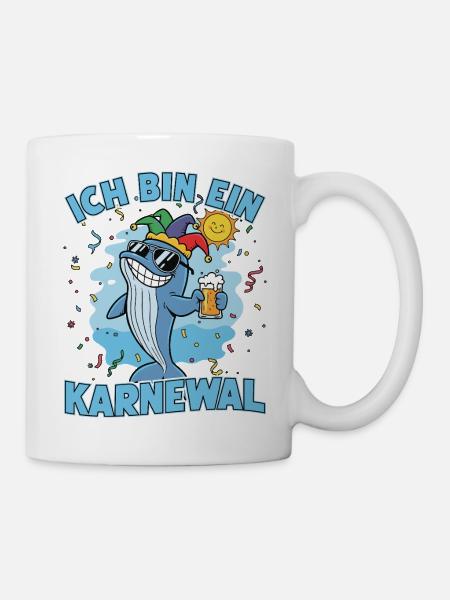 Ich bin ein Karnewal-Wal - Tasse - Weiß