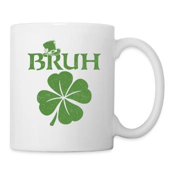 Bruh St Patrick’s Irish Shamrock - Mug blanc - blanc - Droite