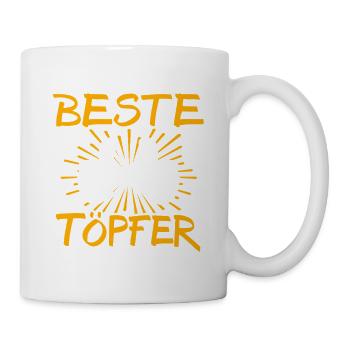 Töpfer Geschenkidee - Tasse - Weiß - Rechts