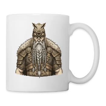 Légende viking viking marin Odin Raven Fighter - Mug blanc - blanc - Droite