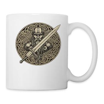Légende viking viking marin Odin Raven Fighter - Mug blanc - blanc - Droite