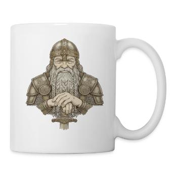 Légende viking viking marin Odin Raven Fighter - Mug blanc - blanc - Droite