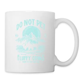 Les bisons vintage ne caressent pas les vaches duveteuses Bizons drôles - Mug blanc - blanc - Droite