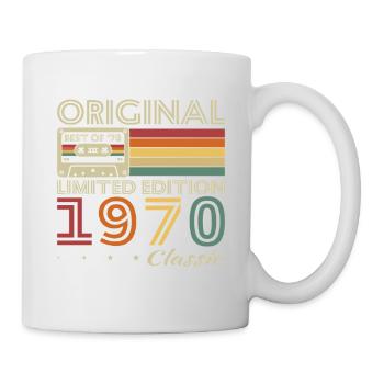 1970 Vintage Rétro Cadeau D’anniversaire - Mug blanc - blanc - Droite