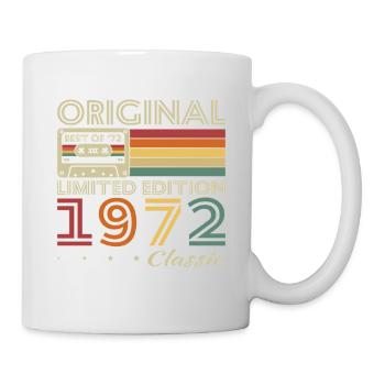 1972 Vintage Rétro Cadeau D’anniversaire - Mug blanc - blanc - Droite
