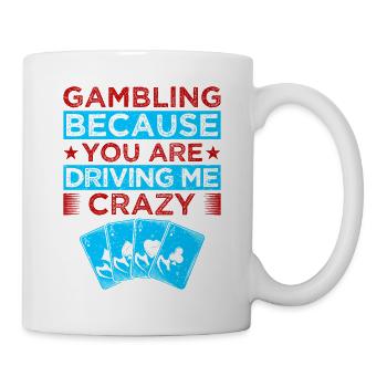 Fan de jeux d’argent Jeu parce que tu me rends fou - Mug blanc - blanc - Droite