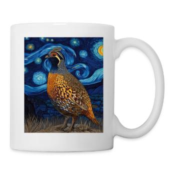 Caille Van Gogh - Mug blanc - blanc - Droite