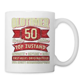 Oldtimer 50 Special Edition - Tasse - Weiß - Rechts