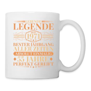 Year of manufacture Born in 1971 Unique 55th birthday - Mug - white - Right