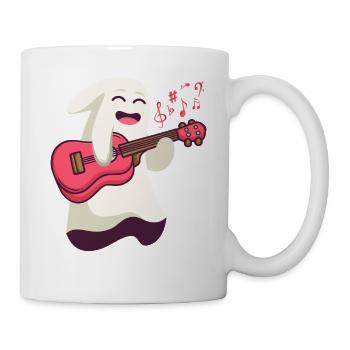 Ukulélé hawaïen Ukulélé Halloween - Mug blanc - blanc - Droite
