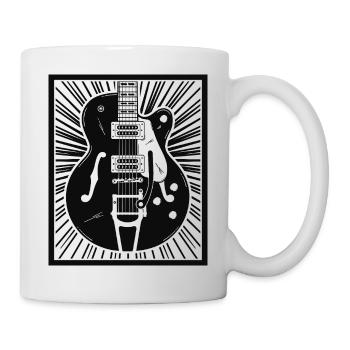 Guitar Silhouette Poster Art - Mug - white - Right