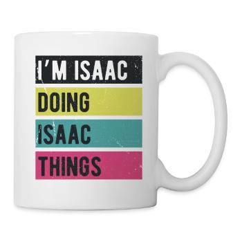 I’m Isaac Doing Isaac Things Retro Colors - Mug - white - Right