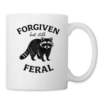 Forgiven but Still Feral Raccoon - Mug - white - Right