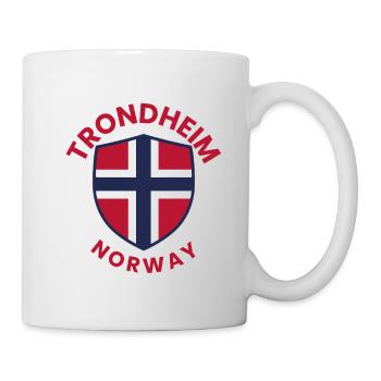 Trondheim Norway Shield - Mug - white - Right