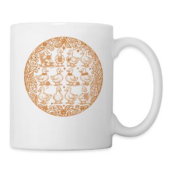 Funny Crochet Ducks Mandala For Crochet Lovers - Mug - white - Right