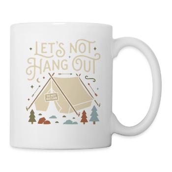 Ne traînons pas Camper Ne pas déranger - Mug blanc - blanc - Droite