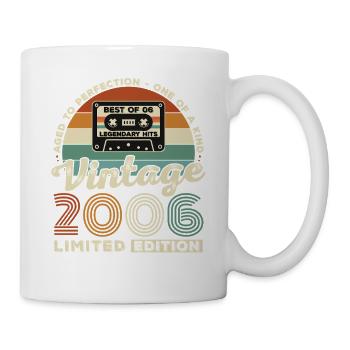 2006 Vintage Rétro Cadeau d’anniversaire - Mug blanc - blanc - Droite