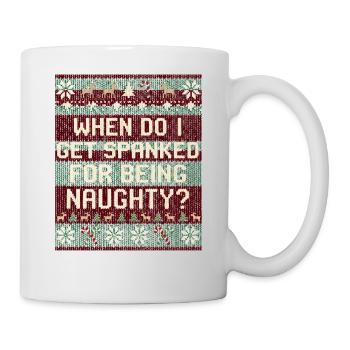 Quand serai-je puni ? Noël coquin - Mug blanc - blanc - Droite