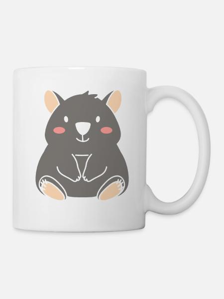 Wombat - Tasse - Weiß