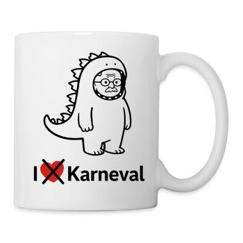 Karnevalsmuffel - Tasse - Weiß - Rechts