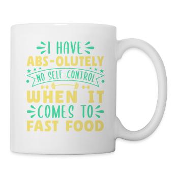 Fanatiques du fitness : Absolument pas de maîtrise de soi - Mug blanc - blanc - Droite