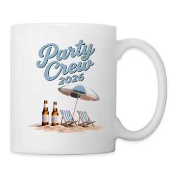 Party Crew 2026 Sommerurlaub Strand Gruppe - Tasse - Weiß - Rechts