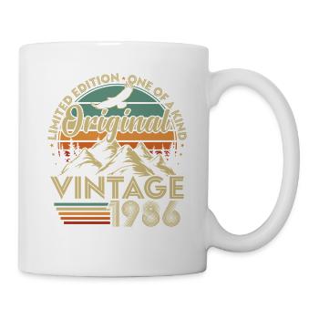 Original 1986 Vintage Vintage Birthday Retro - Mug - white - Right