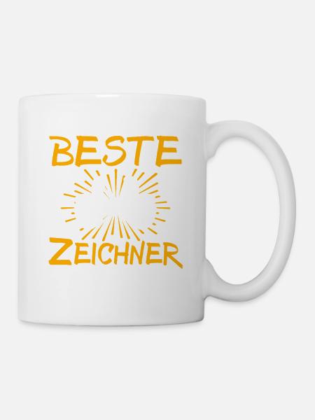 Zeichner Geschenkidee - Tasse - Weiß