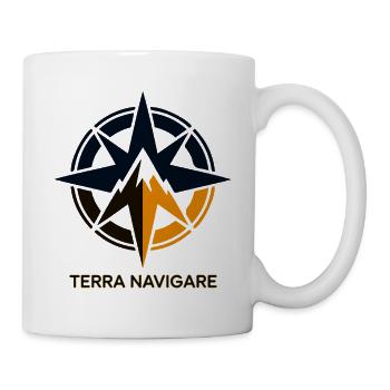 Terra Navigare Sternenkompass-Logo - Tasse - Weiß - Rechts