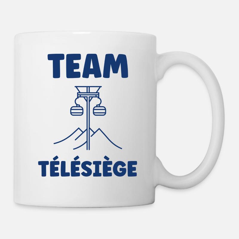 Bergsessellift Team - Tasse - Weiß