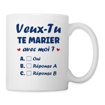 Will you marry me - Mug - white - Right