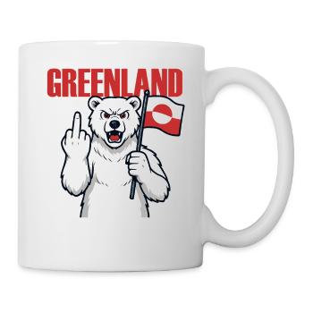 Le Groenland n’est pas à vendre - Mug blanc - blanc - Droite