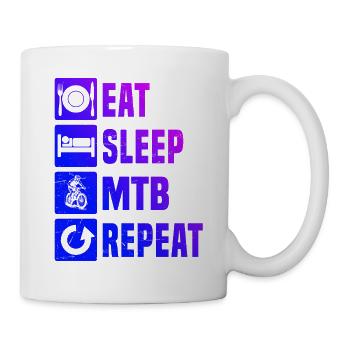 Direkte Mountainbike Aussage - Tasse - Weiß - Rechts