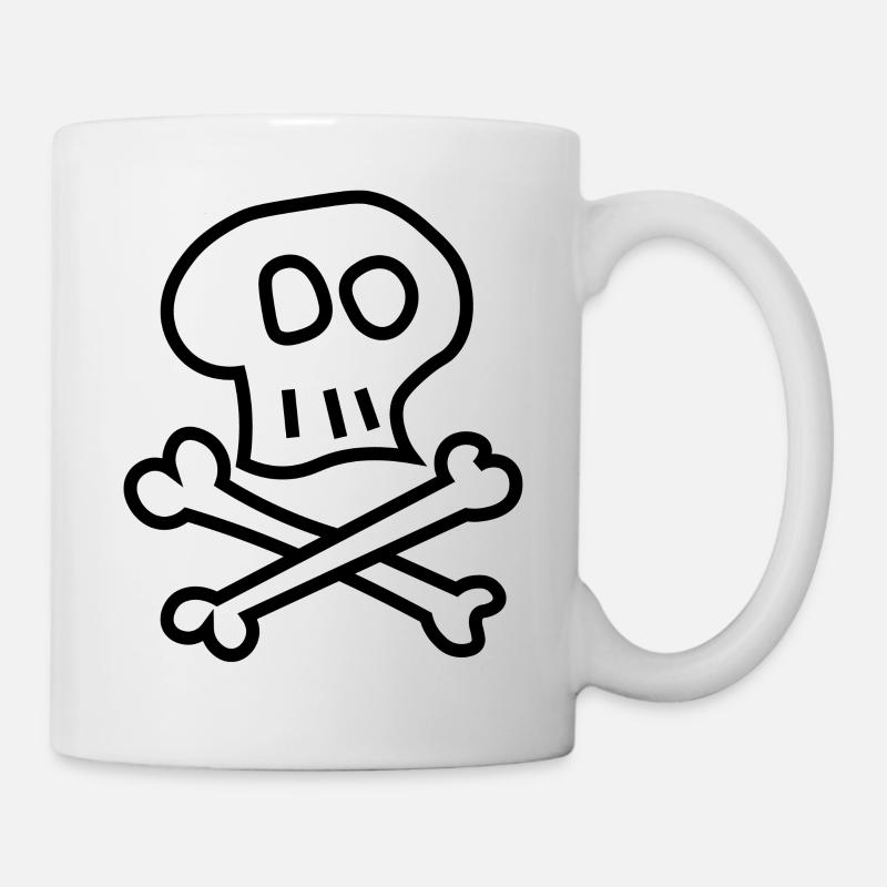 Pirate_skull - Mug blanc - blanc