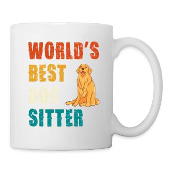 Weltbester Hundesitter - Tasse - Weiß - Rechts