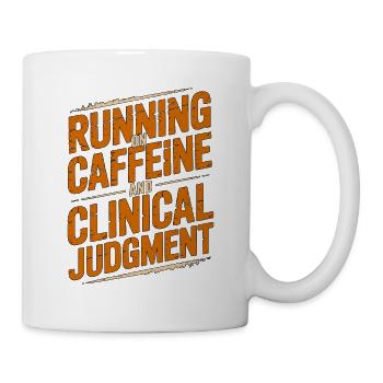 Nurse Practitioner Running On Caffeine Nursing - Tasse - Weiß - Rechts