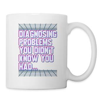 Nurse Practitioner Diagnosing Problems Nursing - Tasse - Weiß - Rechts