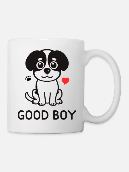 Good Boy – Cute Dog Motif - Mug - white