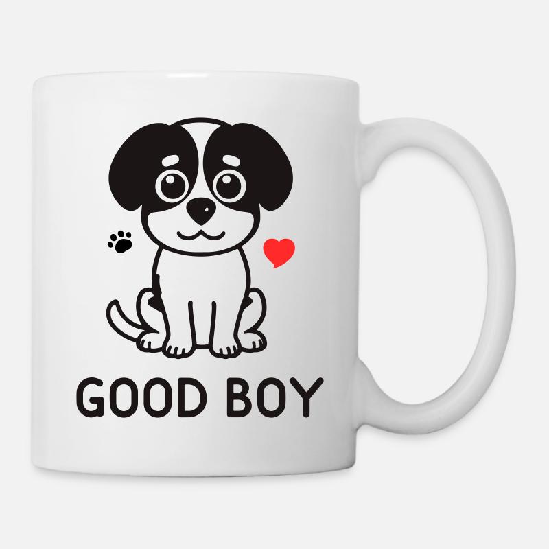 Good Boy – Cute Dog Motif - Mug - white