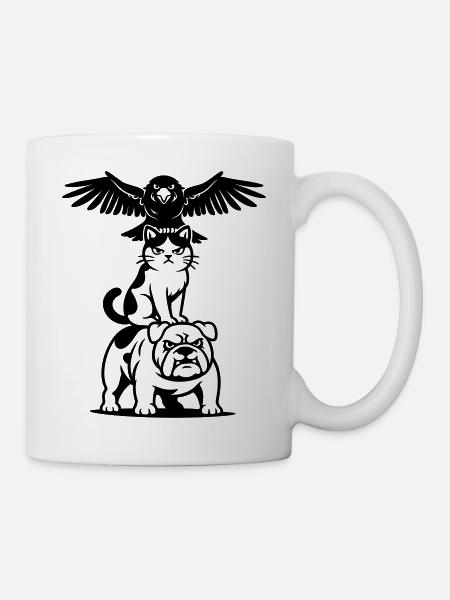 Starkes Tier Trio - Tasse - Weiß