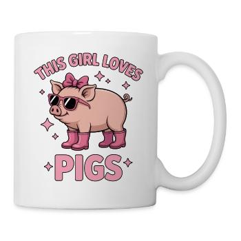 Pig Sayings Pig Funny Pigs Gift - Mug - white - Right