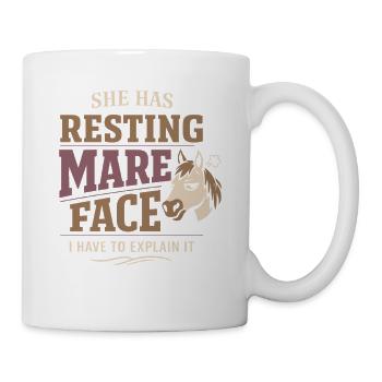 Pferdestimmung Humor Erfahrener Pferdebesitzer - Tasse - Weiß - Rechts